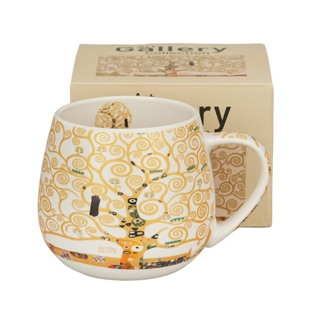 Skodelica Art Gallery, KLIMT TREE OF LIFE, bela