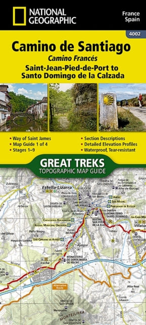 Camino de Santiago - Camino Frances Map 1 of 4