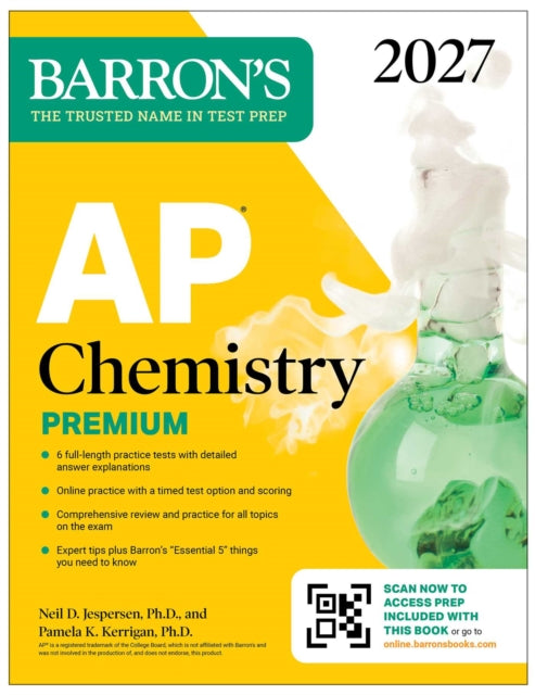 AP Chemistry Premium, 2027: Prep Book with 6 Practice Tests + Comprehensive Review + Online Practice
