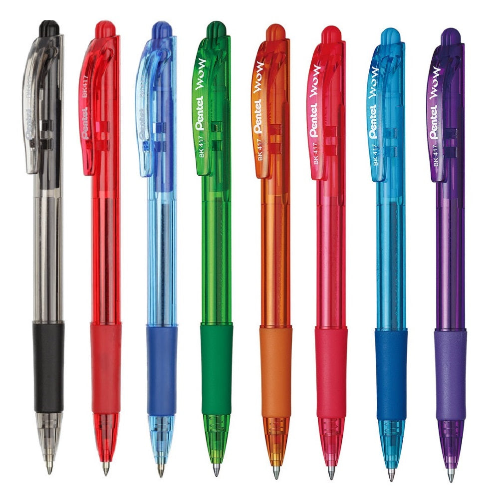 Kemični svinčnik Pentel BK417, rdeč