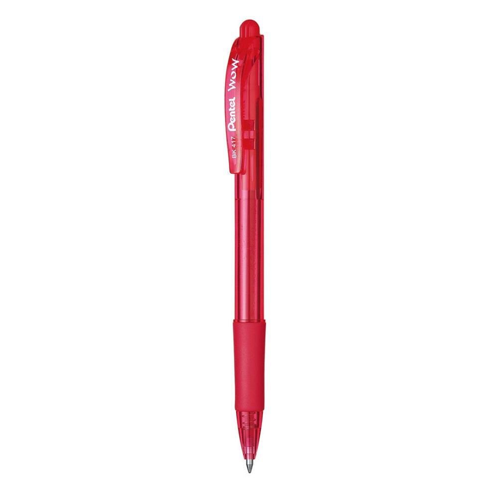 Kemični svinčnik Pentel BK417, rdeč