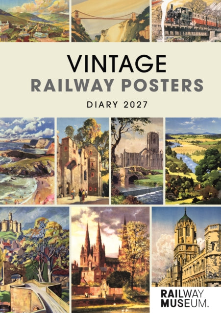 Vintage Railway Posters NRM A5 Diary