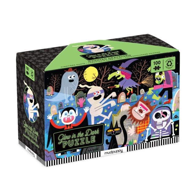 Haunted Graveyard 100 Piece Glow in the Dark Puzzle