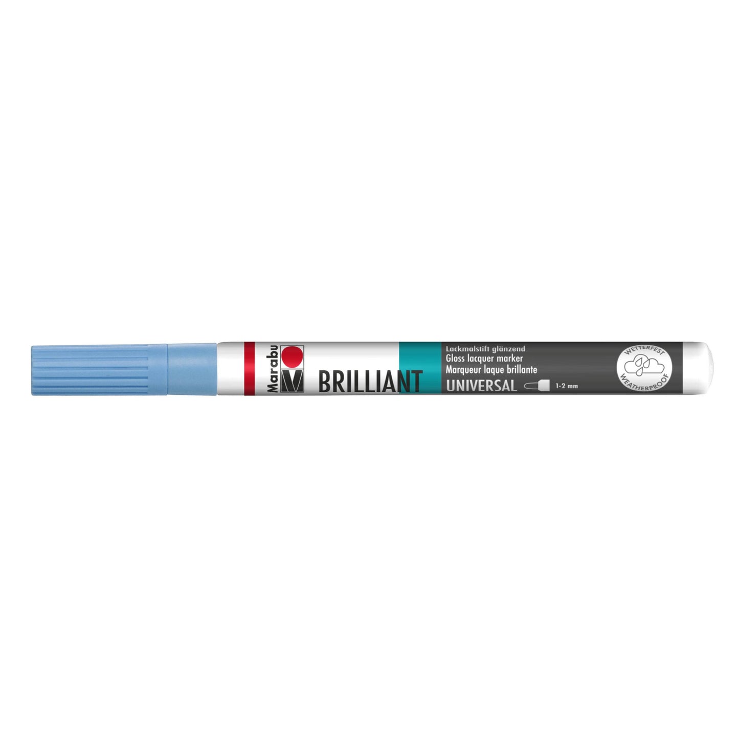 Marker Marabu Brilliant painter, nebesno modra 141, 1-2 mm