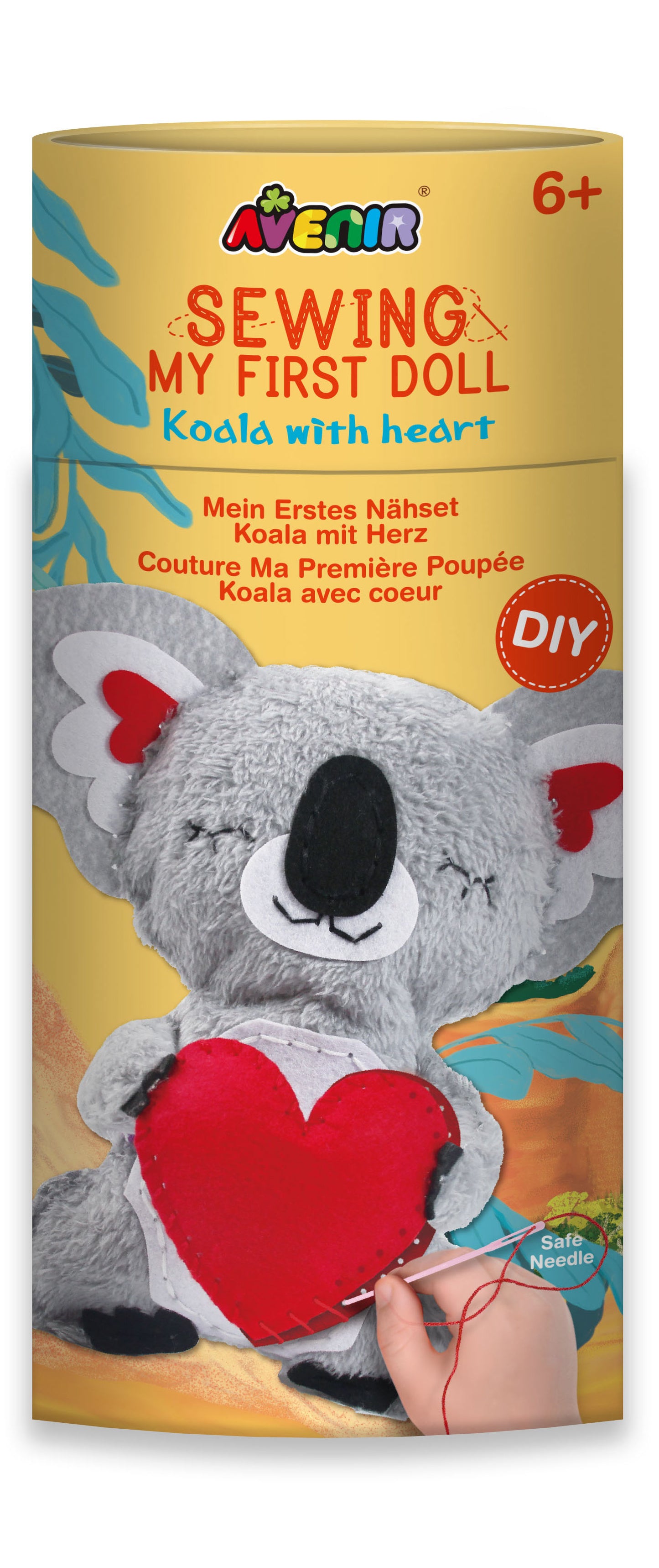 Šivanje moje prve lutke - Koala s srčkom