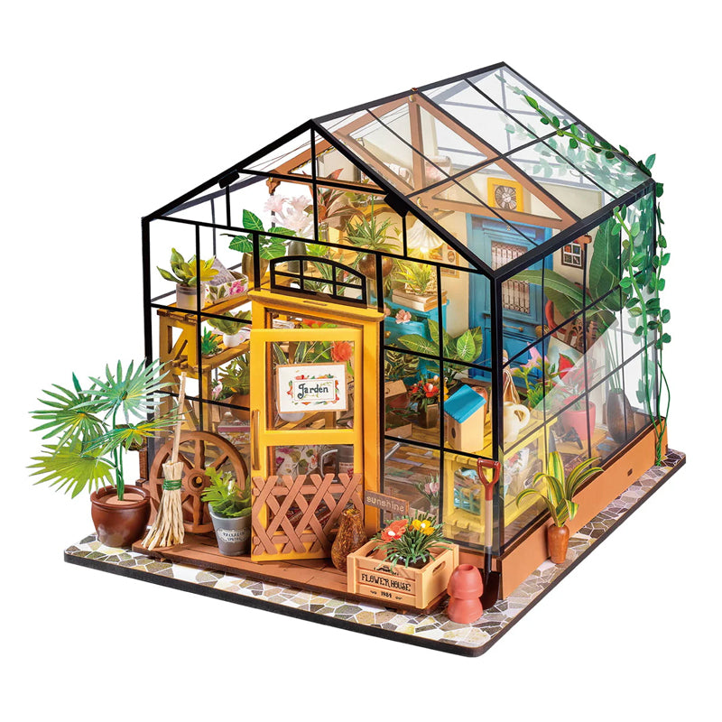 3D sestavljanka in držalo za knjige Book Nook, Cathy's Flower House