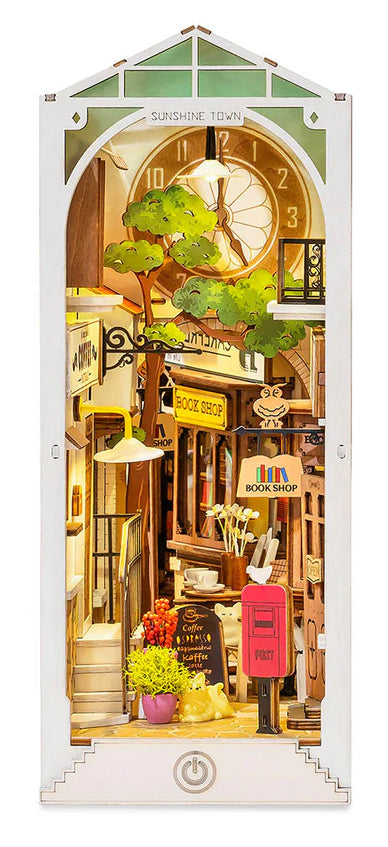 3D sestavljanka in držalo za knjige Book Nook, Sunshine Town