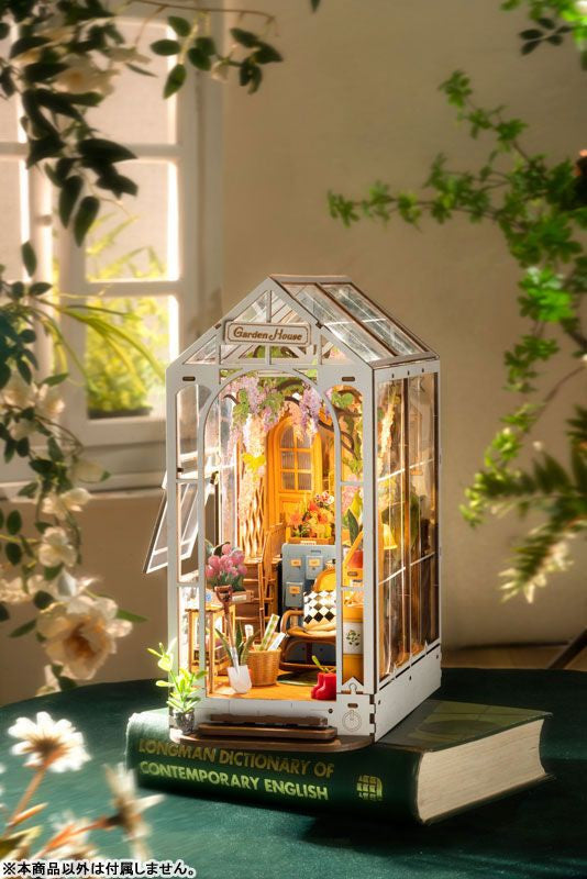 3D sestavljanka in držalo za knjige Book Nook, Garden House
