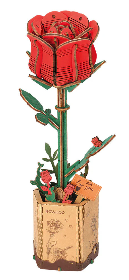 3D sestavljanka Red Rose