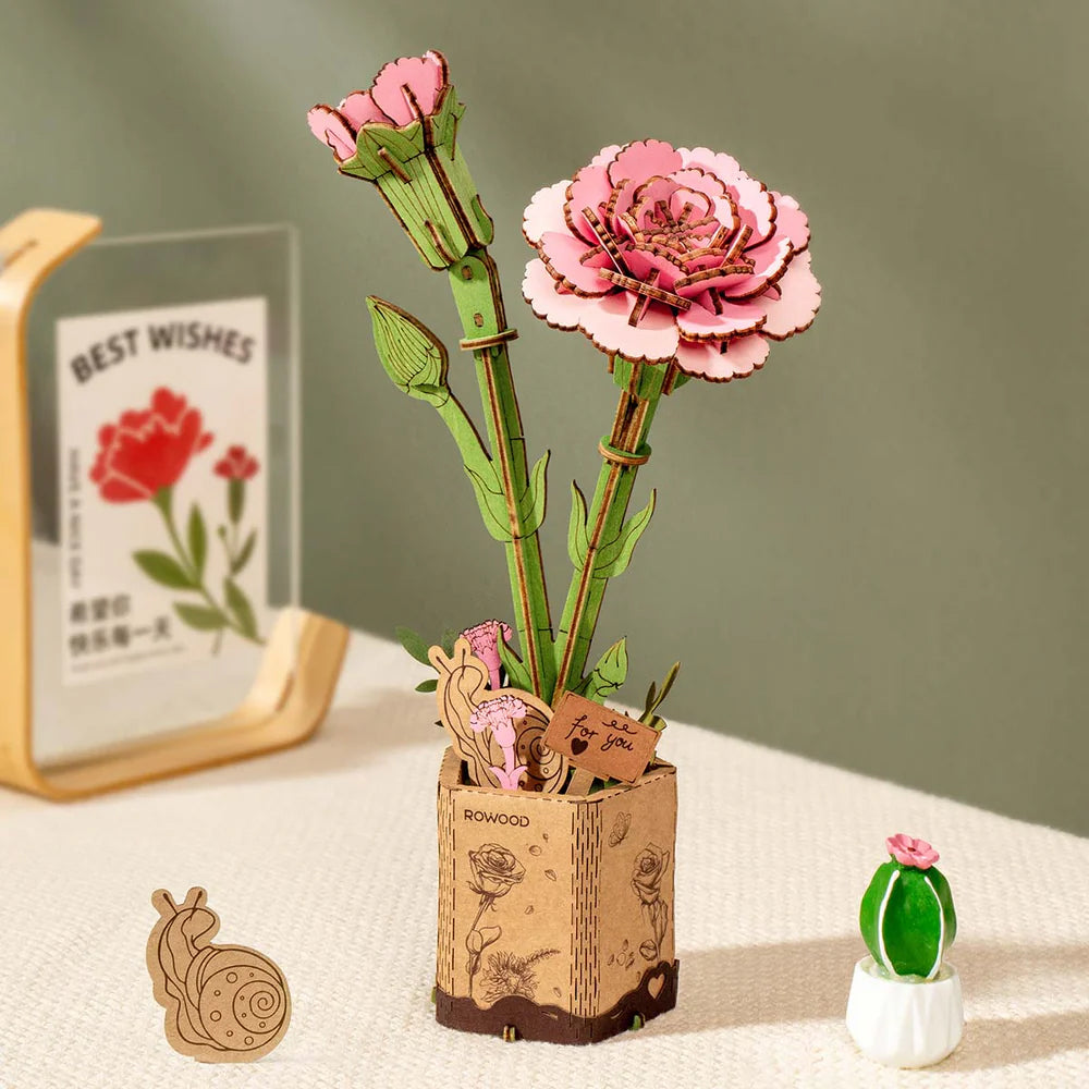 3D sestavljanka Pink Carnation