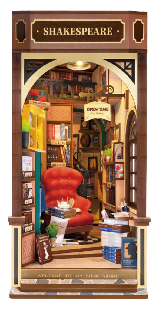 3D sestavljanka in držalo za knjige Book Nook, Bookstore