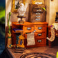 3D sestavljanka in držalo za knjige Book Nook, Magic Study
