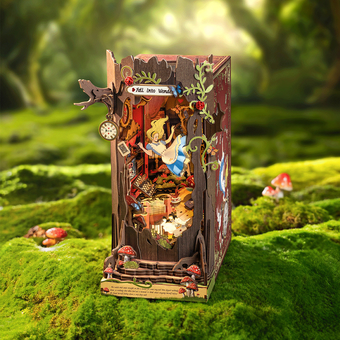 3D sestavljanka in držalo za knjige Book Nook, Fall Into Wonder