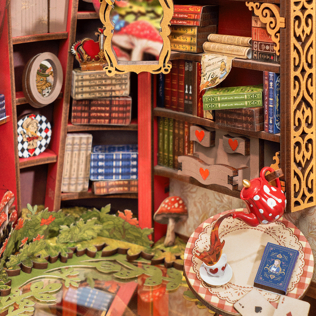 3D sestavljanka in držalo za knjige Book Nook, Fall Into Wonder