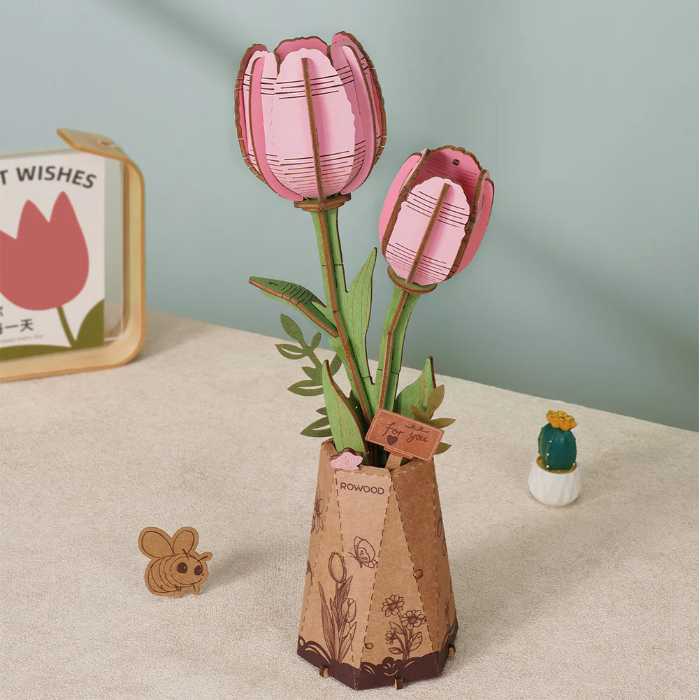 3D sestavljanka Pink Tulip