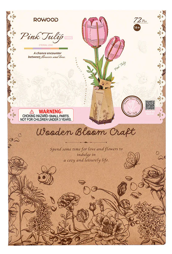 3D sestavljanka Pink Tulip