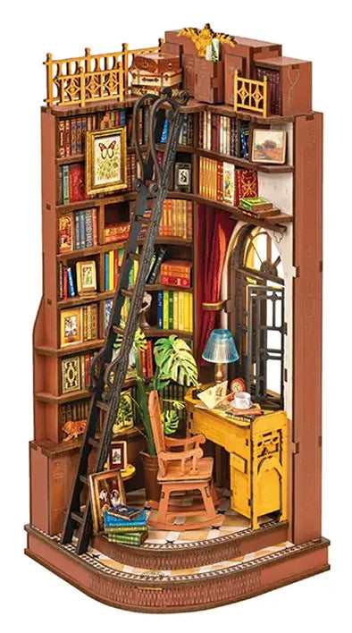 3D sestavljanka in držalo za knjige Book Nook, Silent Corner Study
