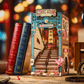 3D sestavljanka in držalo za knjige Book Nook, Ulični prizor
