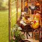 3D sestavljanka in držalo za knjige Book Nook, Holiday Cafe