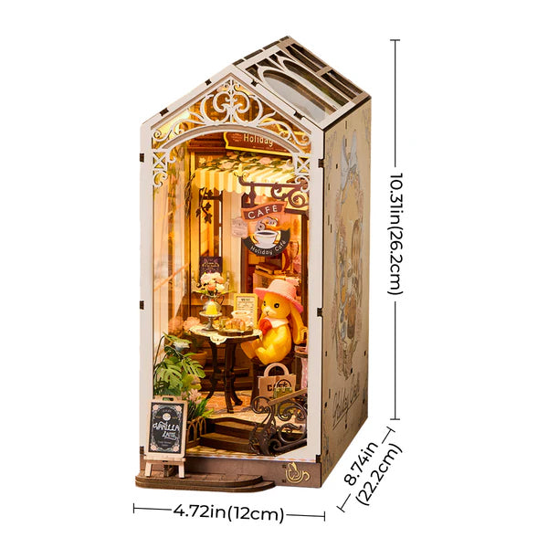3D sestavljanka in držalo za knjige Book Nook, Holiday Cafe