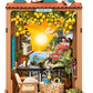 3D sestavljanka in držalo za knjige Book Nook, Sunset Isle