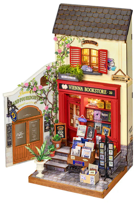 3D sestavljanka in držalo za knjige Book Nook, Vienna Bookstore