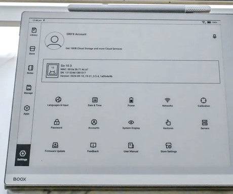 E-bralnik BOOX GO 10.3 - GEN2 LUMI, bel