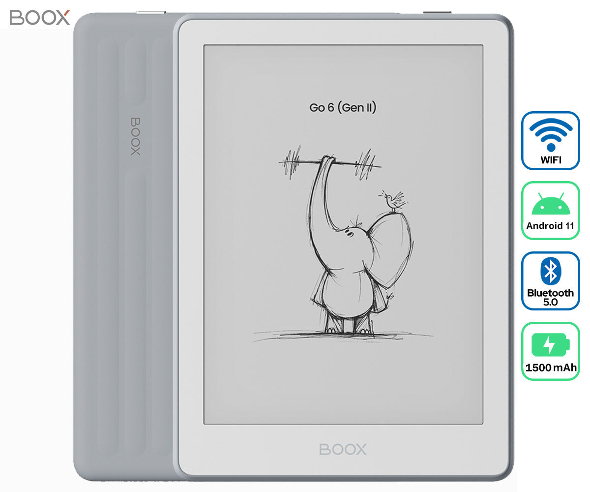 E-bralnik BOOX Go 6 Gen II, siv (Stone)