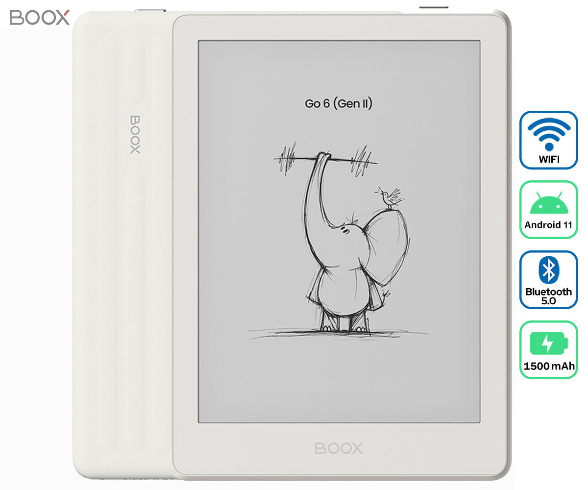 E-bralnik BOOX Go 6 Gen II, bel (Shell)