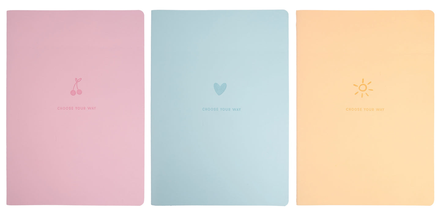 Zvezek A4 Street Summer, 32-listni, karirasti, sortirano