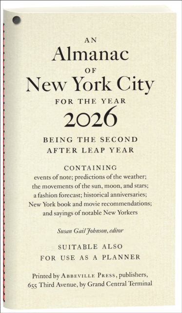 Almanac of New York City for the Year 2026