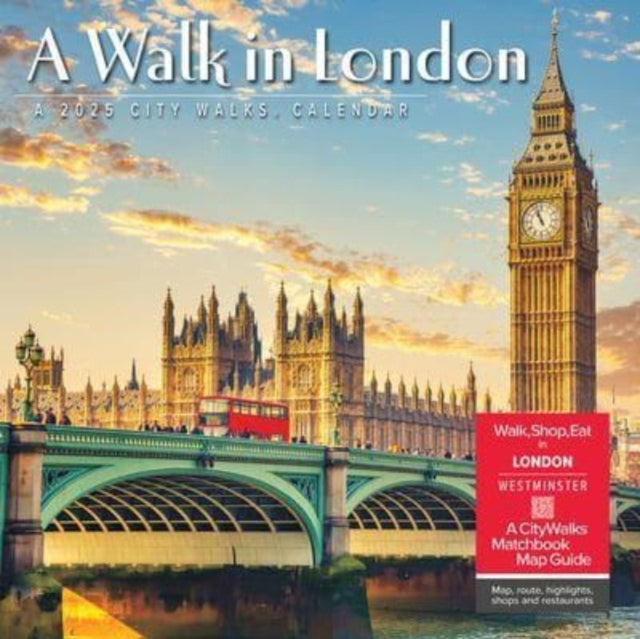 Walk in London 2025 12 X 12 Wall Calendar