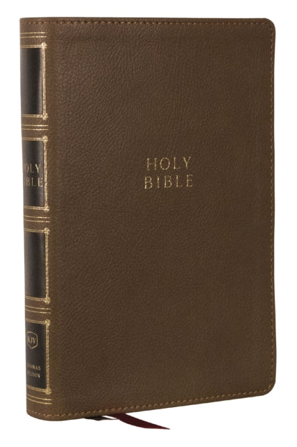 KJV Holy Bible: Compact Bible with 43,000 Center-Column Cross References, Brown Leathersoft, Red Letter, Comfort Print: King James Version