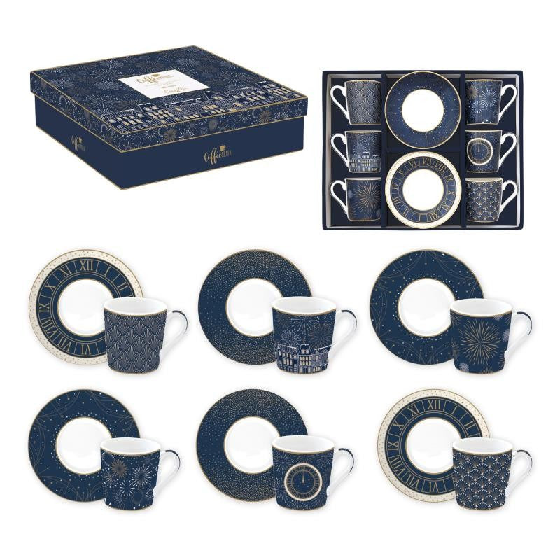 Set 6 skodelic MIDNIGHT, 6x100 ml