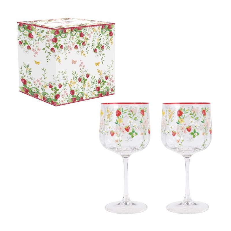 Set 2 kozarcev za vino Jardin