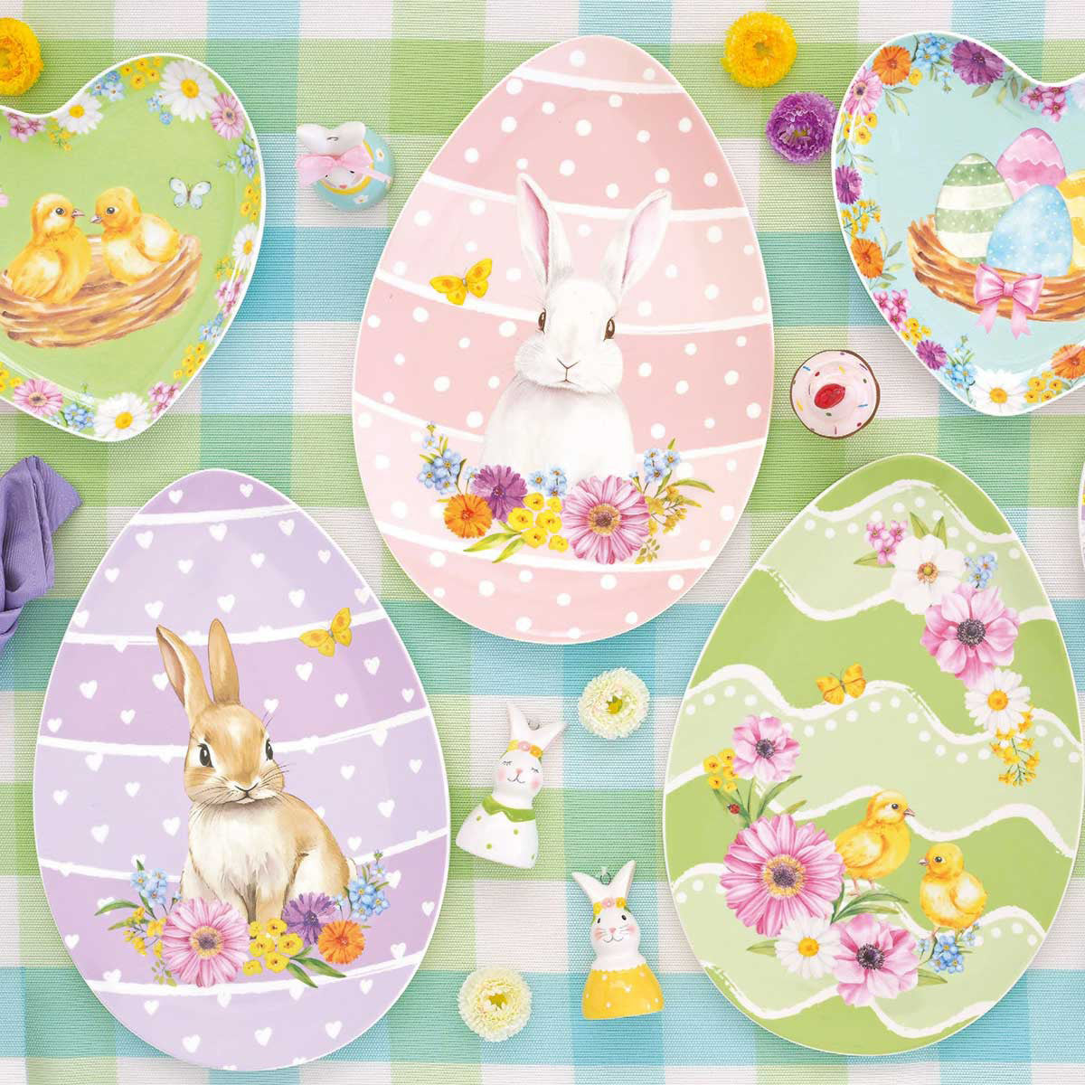 Servirni pladenj Egg Hunt, 30x21 cm, sortirano