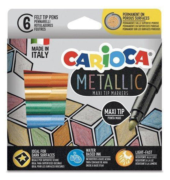 Flomastri Carioca Metallic Jumbo, 6/1