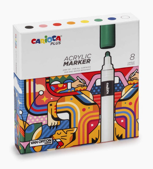 Akrilni marker CARIOCA Plus, 8/1