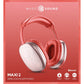 Naglavne slušalke Music Sound MAXI2, rdeče