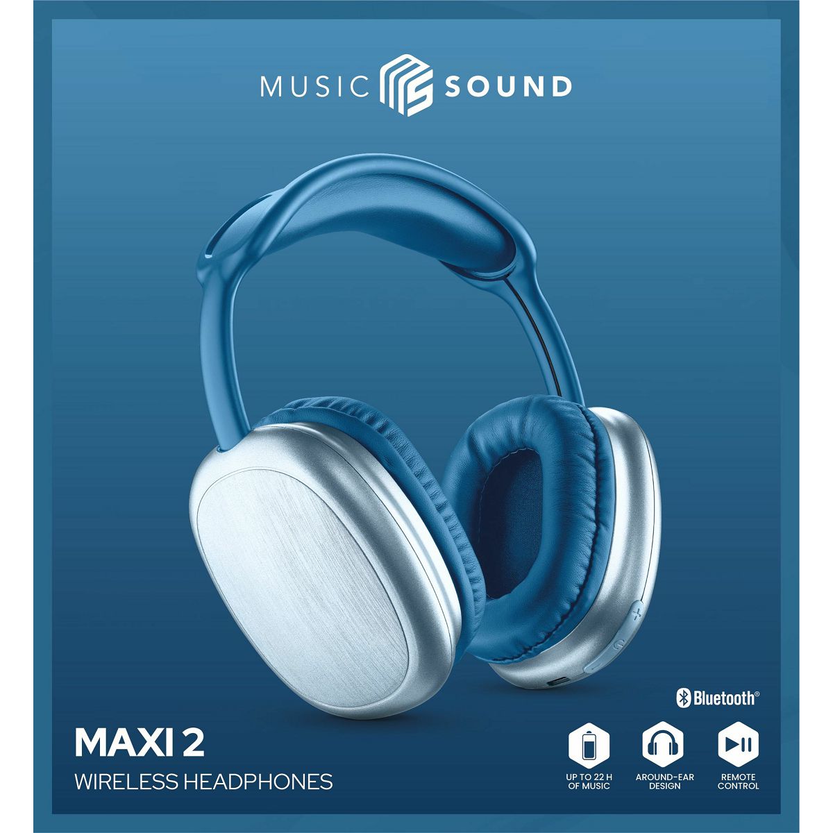 Naglavne slušalke Music Sound MAXI2, modre