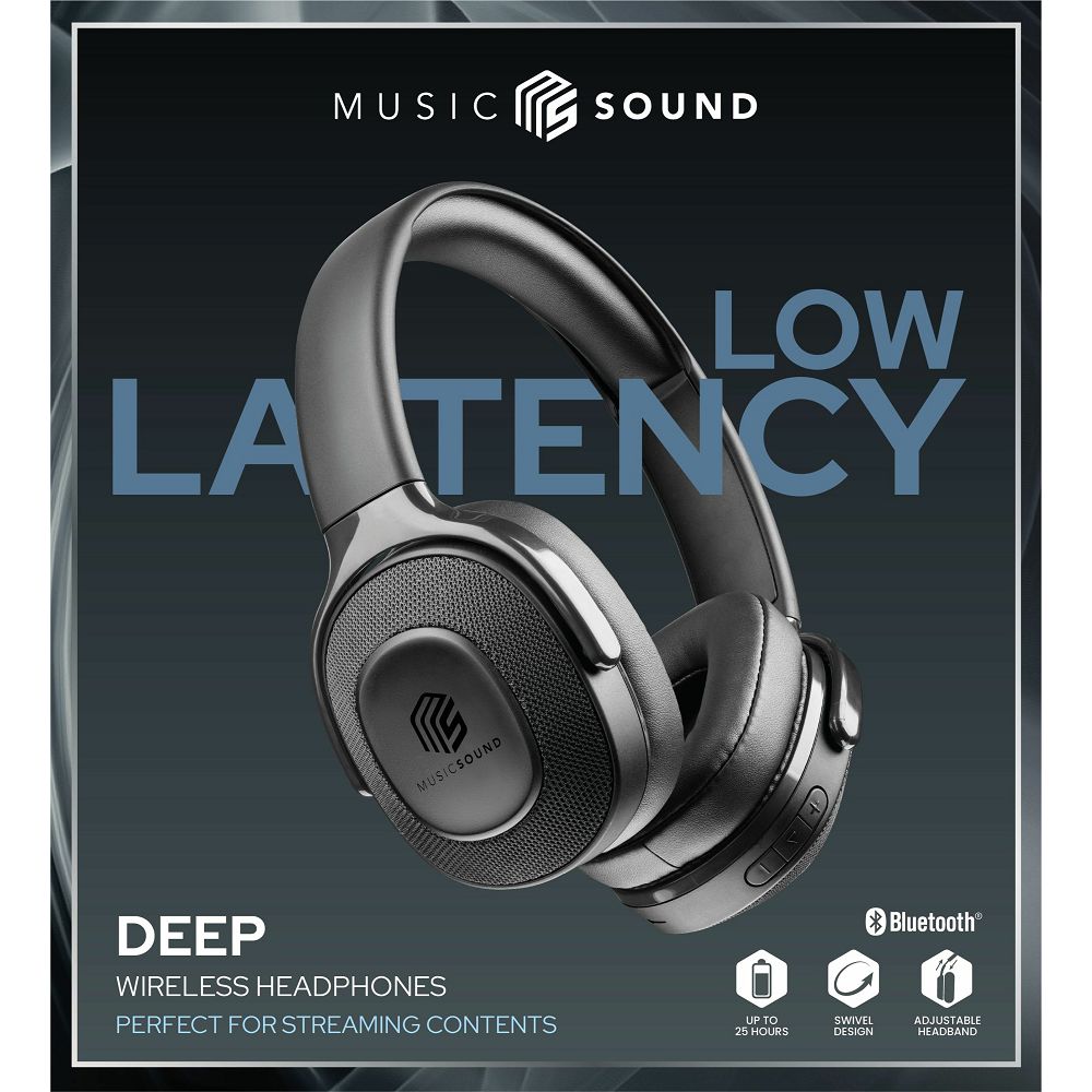 Naglavne slušalke Music Sound Arkos, črne