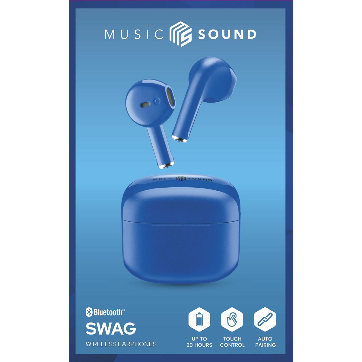 Slušalke Music Sound SWAG, modre