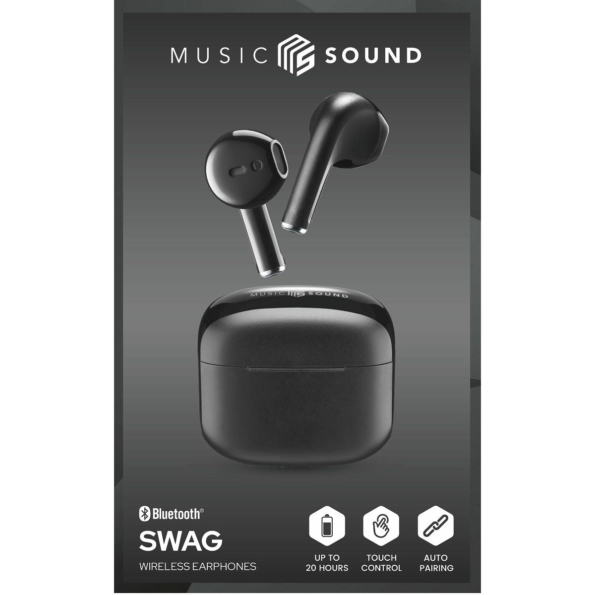 Slušalke Music Sound SWAG, črne