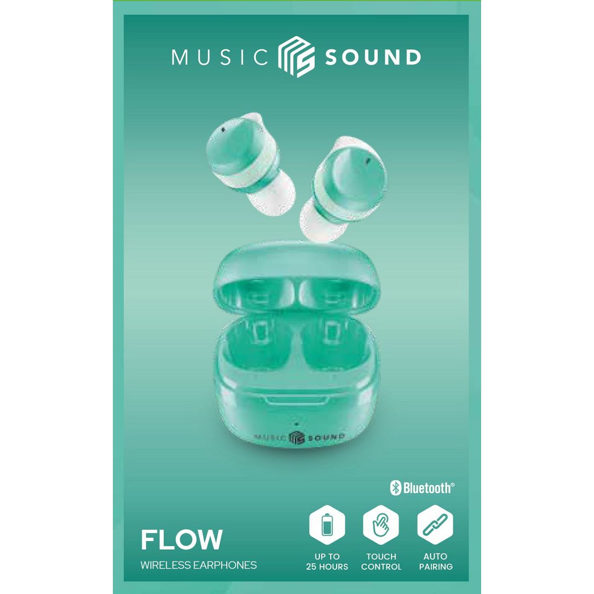 Slušalke Music Sound FLOW, mint