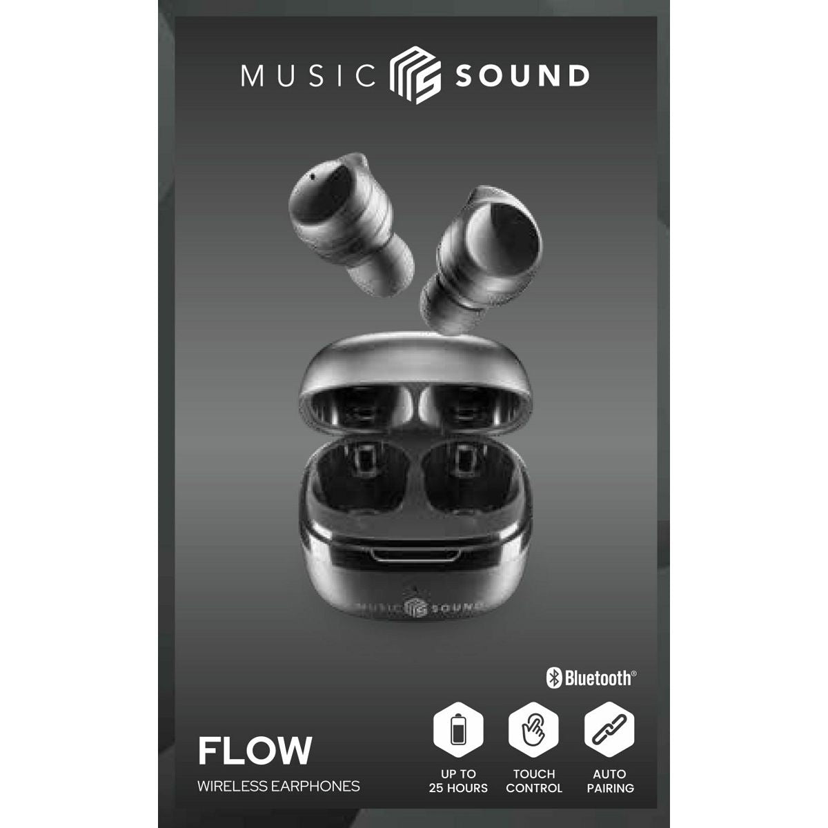 Slušalke Music Sound FLOW, črne
