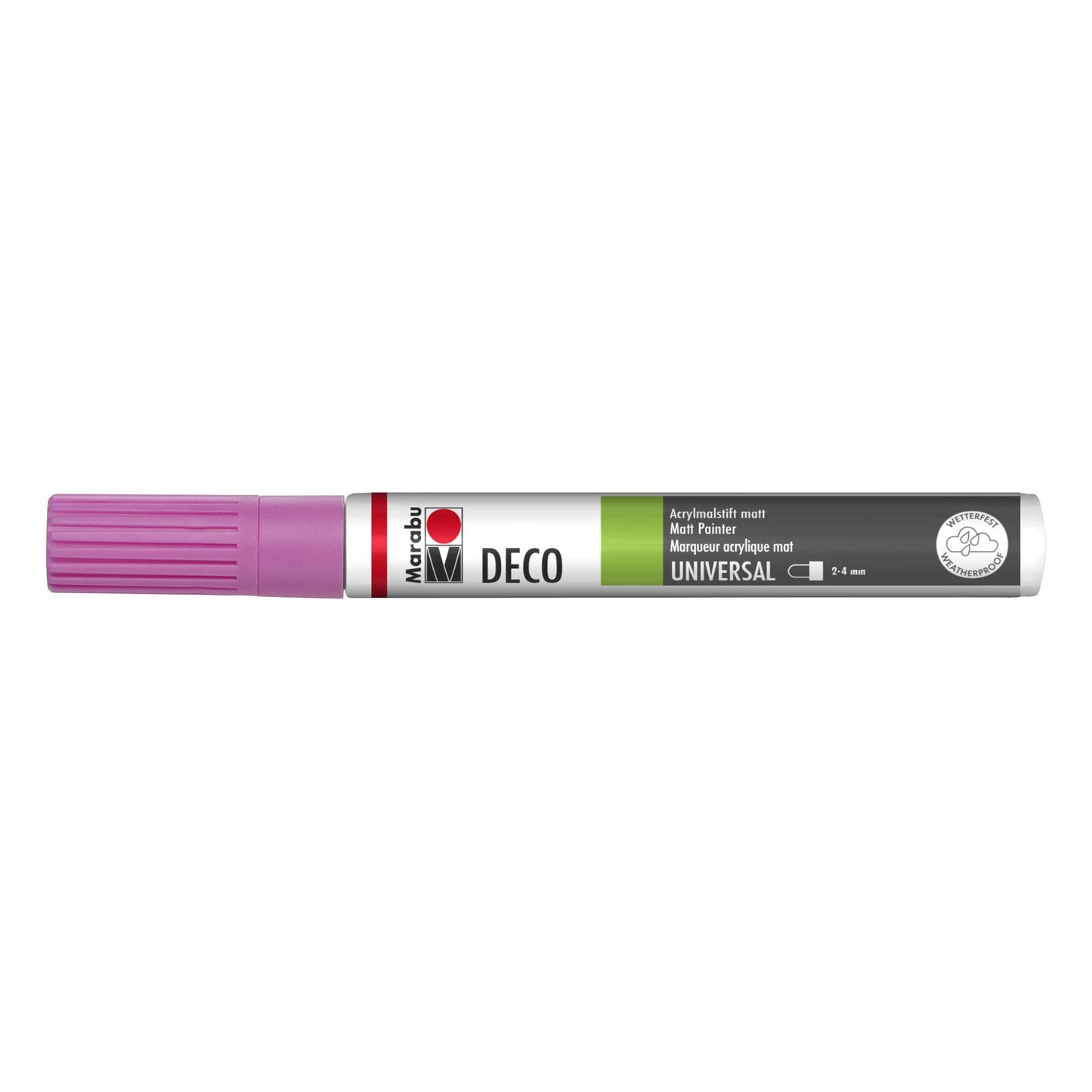 Marker Marabu Deco painter, roza 033, 2-4 mm