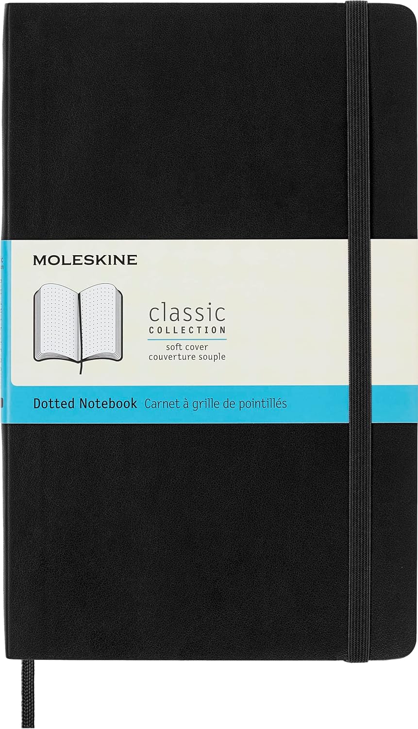 Moleskine notebook, Large, pikice, mehke platnice