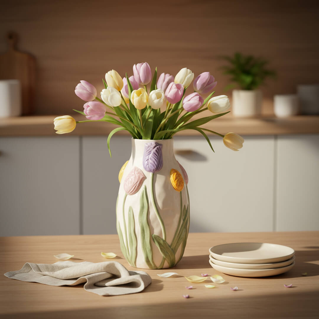 Vaza MHome, Tulipan, 23 cm