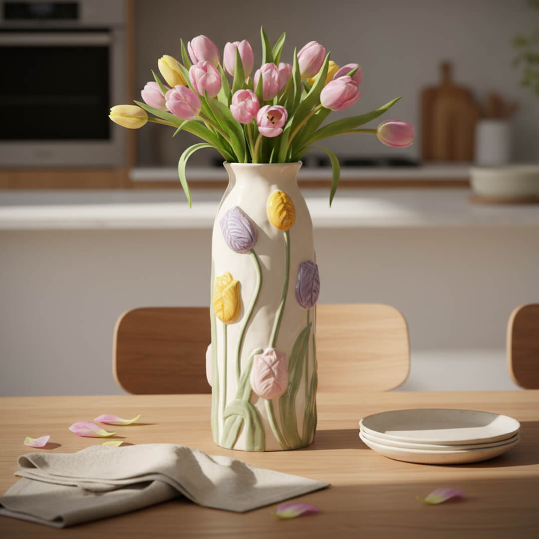 Vaza MHome, Tulipan, 30 cm