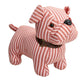 Zaustavljalec vrat Urban Pets, Pes, bel/roza, 24 cm
